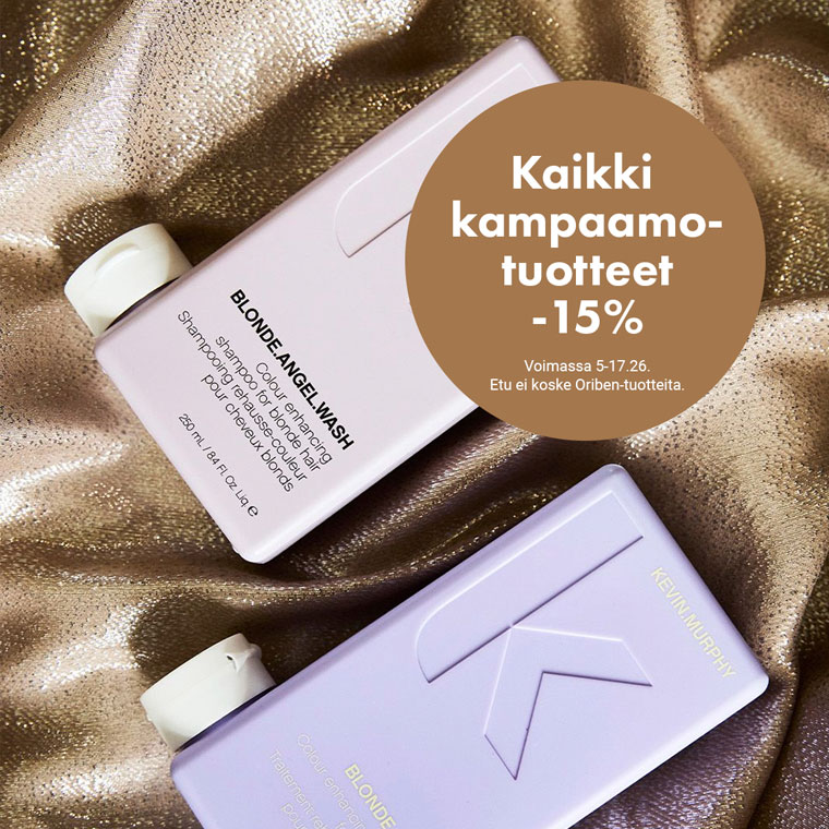Kaikki kampaamotuotteet -15%